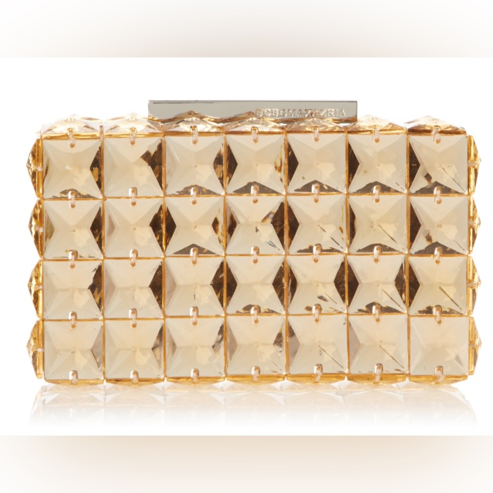 BCBG Lulu Square Stone Clutch